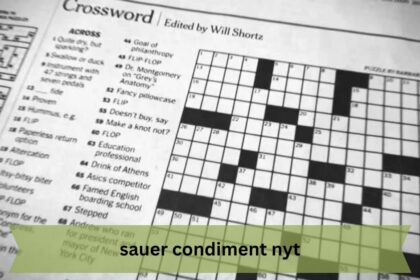 Sauer Condiment NYT Puzzle: 6 Clues You Need to Solve