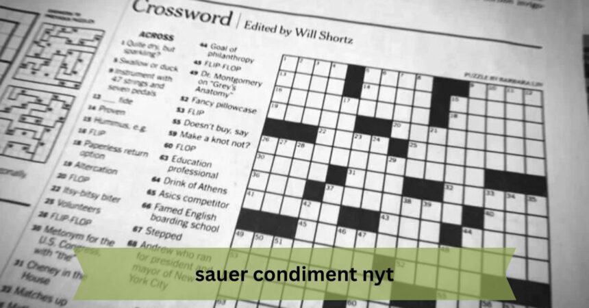 Sauer Condiment NYT Puzzle: 6 Clues You Need to Solve